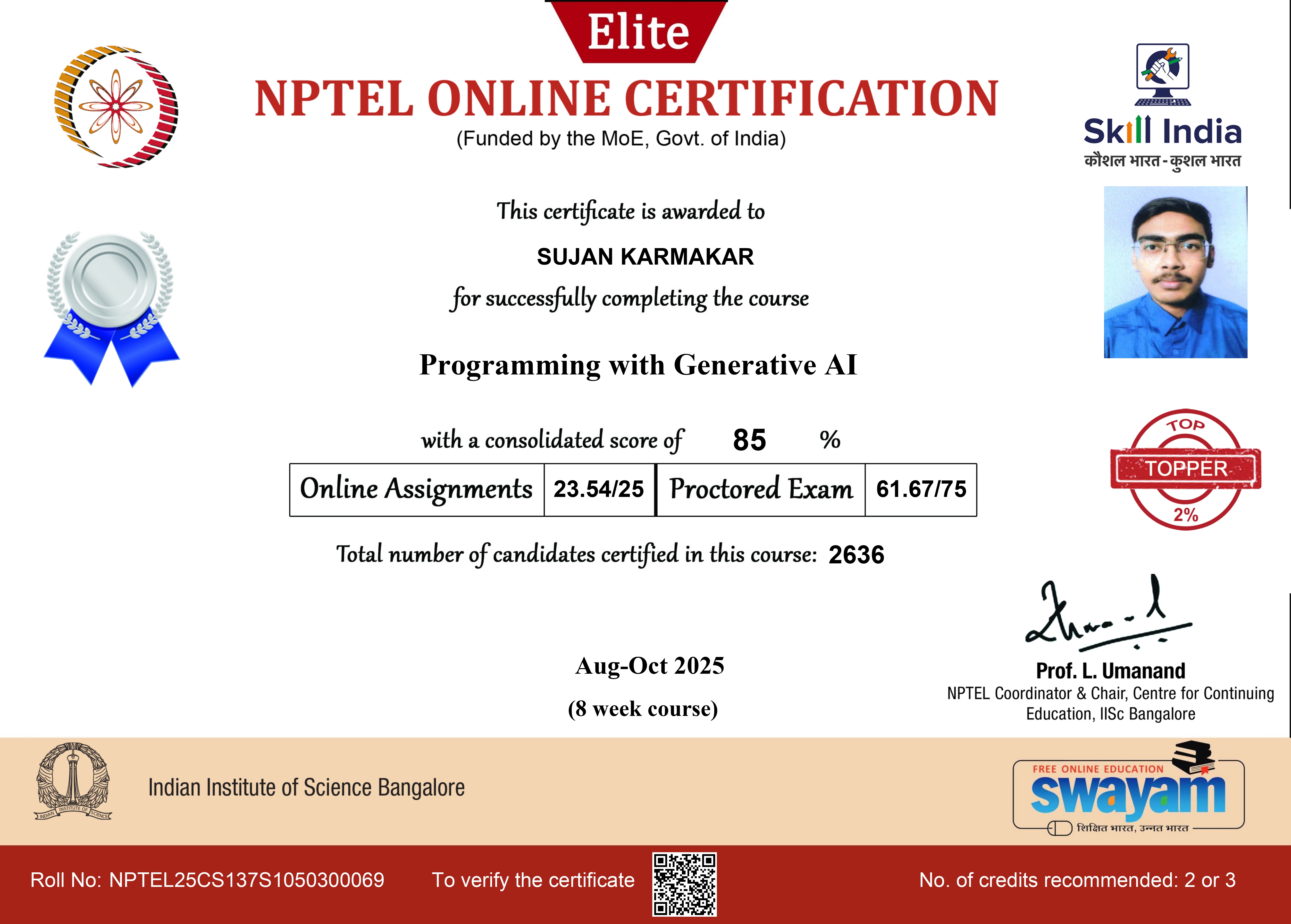 Programming with Generative AI Certificate